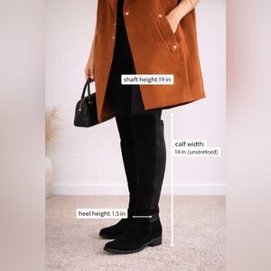 Blondo AquaProtect Waterproof Knee High Boots Black Suede 8M